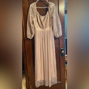 Women’s 1x brand new with tags light mauve dress
